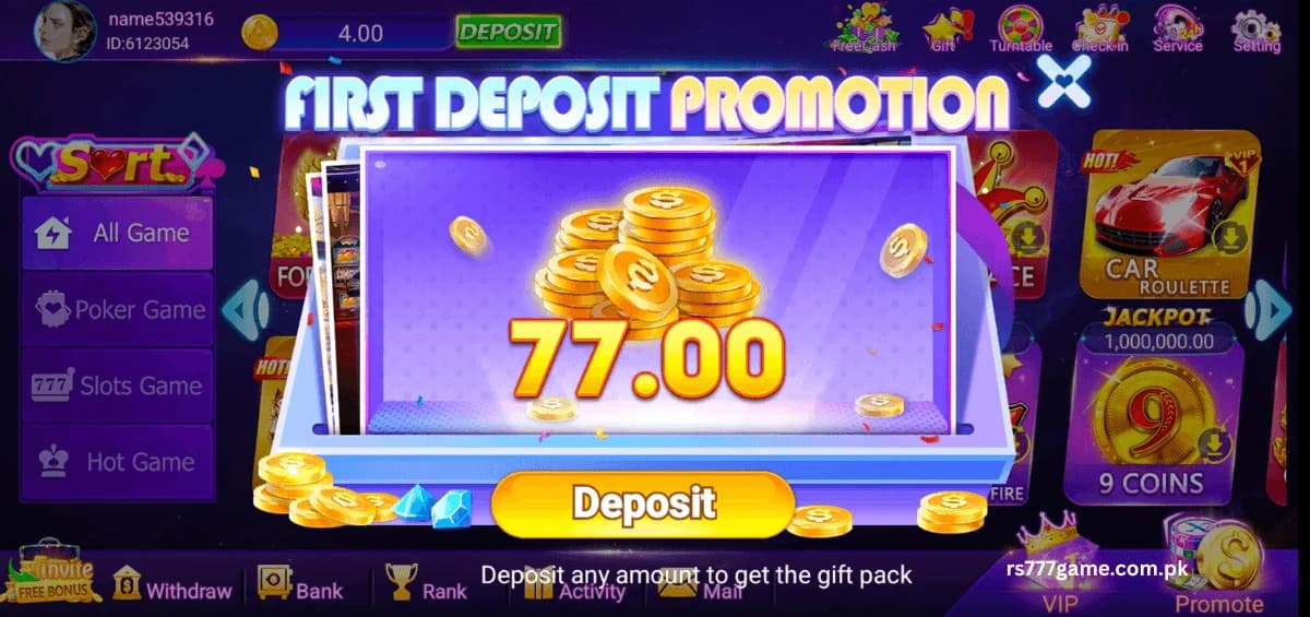 Rs777 Game — account and login walkthrough Rs777 account creation and login on Android